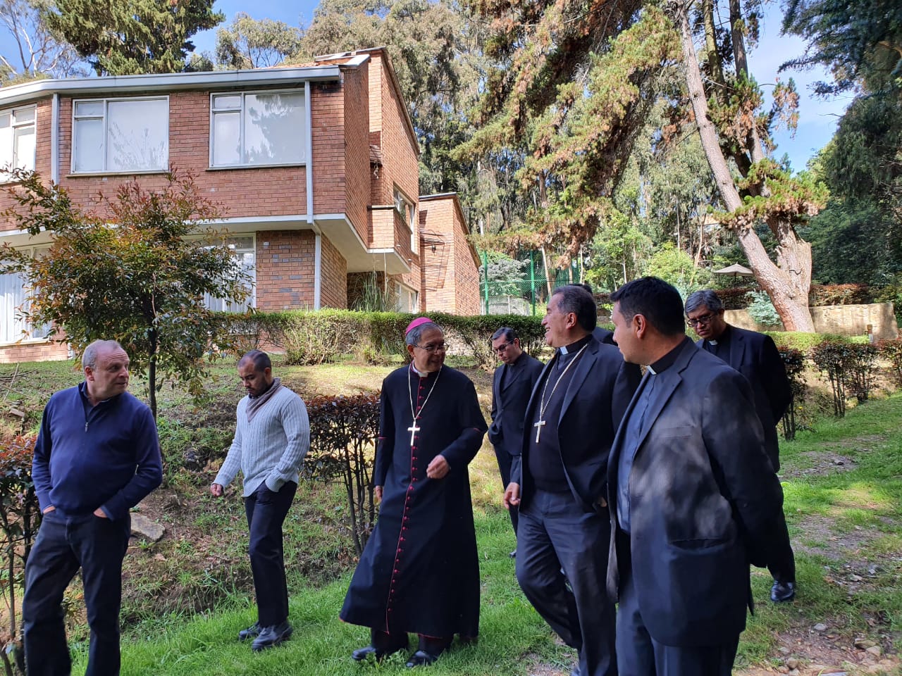 Visita de monseñor Luis José Rueda al Seminario Conciliar de Bogotá